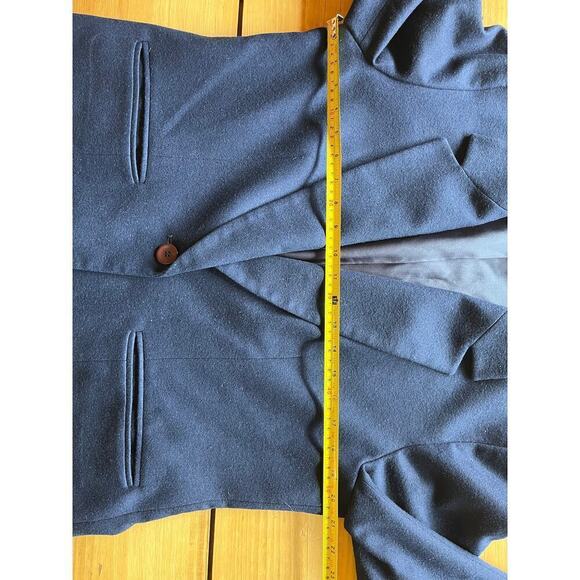 Vintage Pendleton Womens Petite 100% Virgin Wool Navy Blazer. Size 12. USA! - Picture 6 of 8